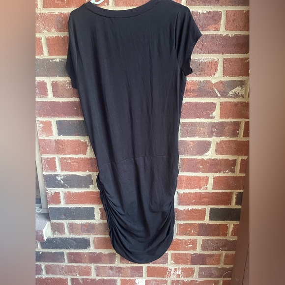 Athleta Black Topanga Ruched Dress Size Large - Picture 6 of 10